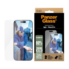 PanzerGlass Screen Protector Apple iPhone 16 Pro 6.3 | Classic Fit
